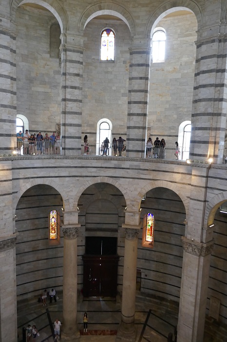 Inside the Baptistry