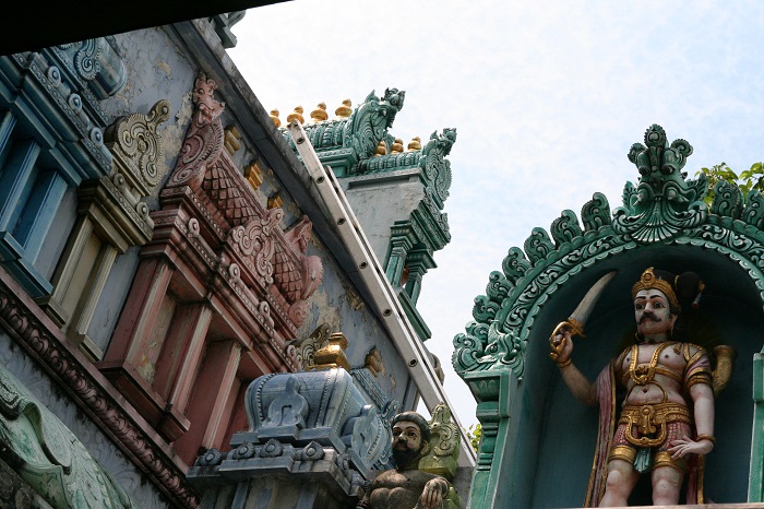 Inside Sri Veeramakaliamman Hindu Temple