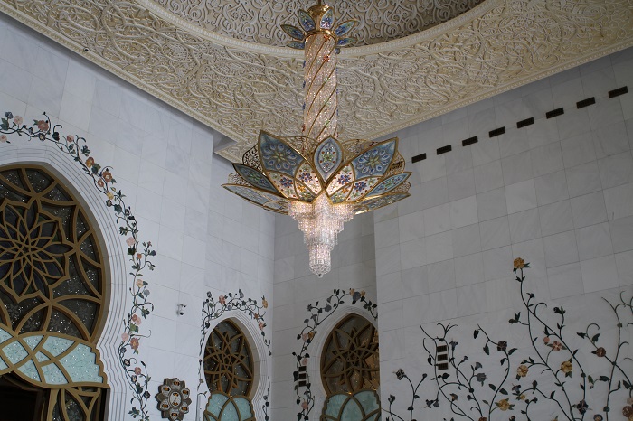 Inside the Sheikh Zayed Grand Mosque