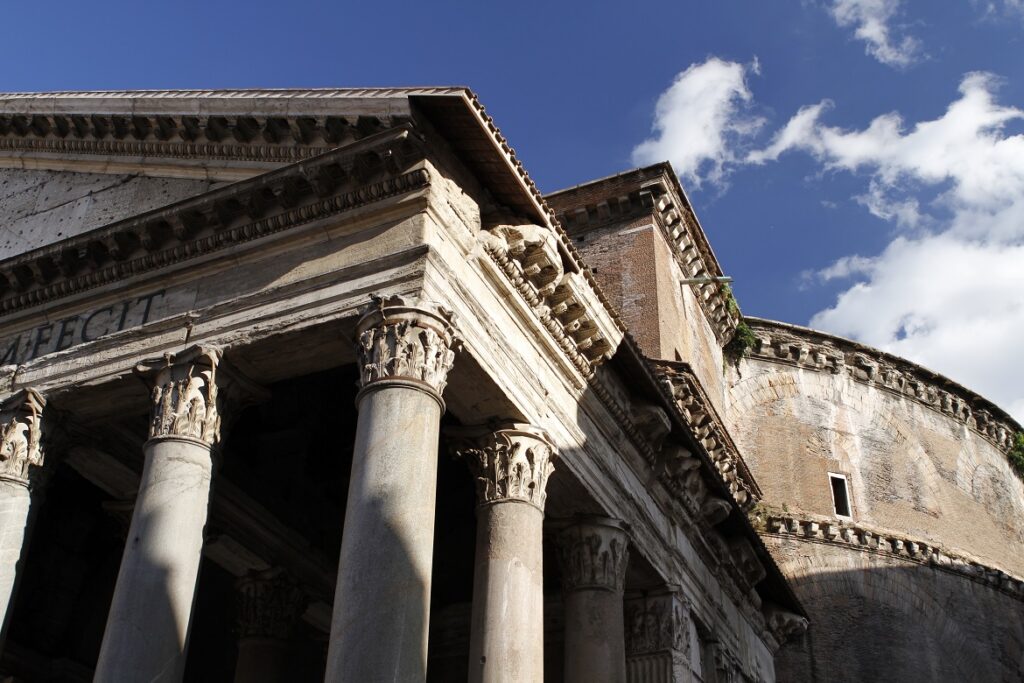 Close up of the Pantheon