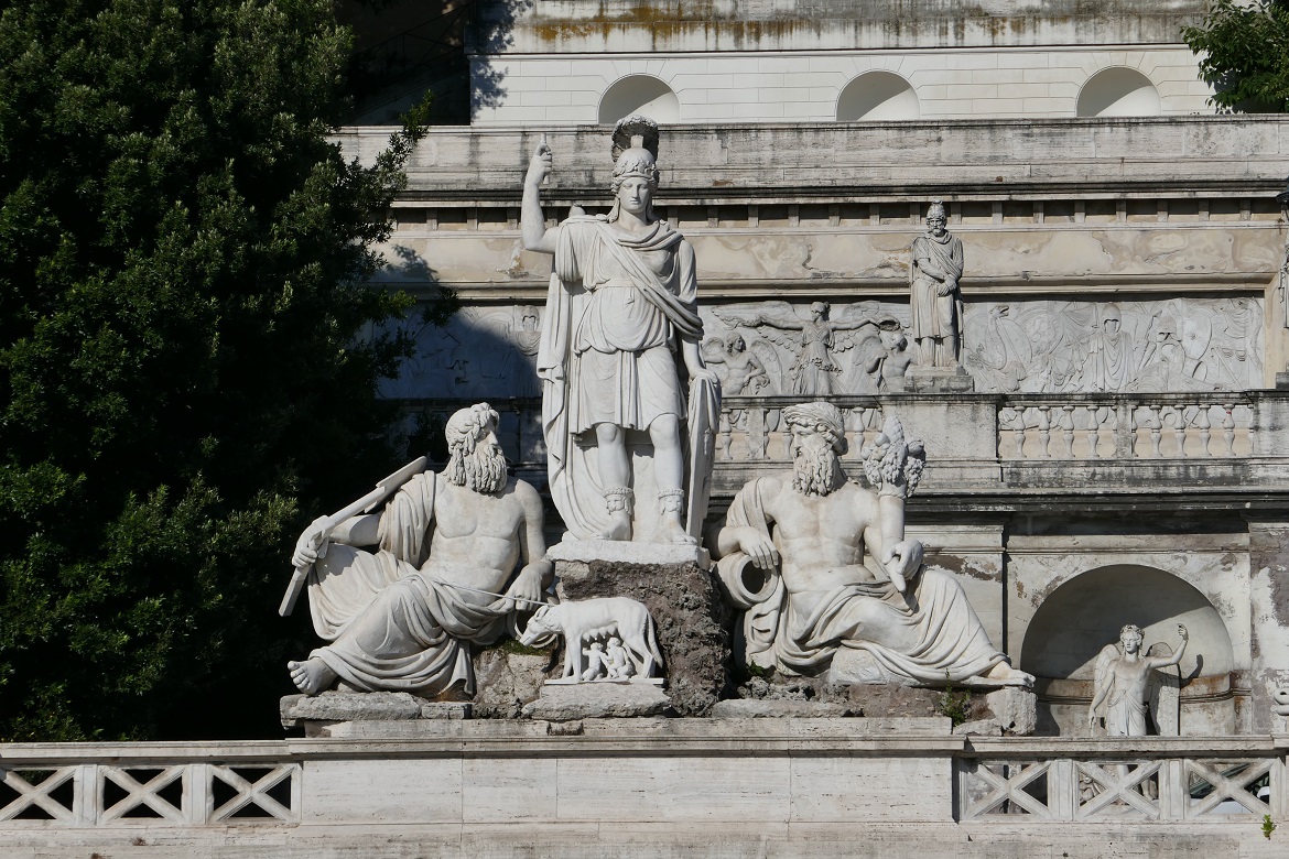 Pincio Gardens - Fontana della Dea Roma (Fountain of the Goddess Roma)