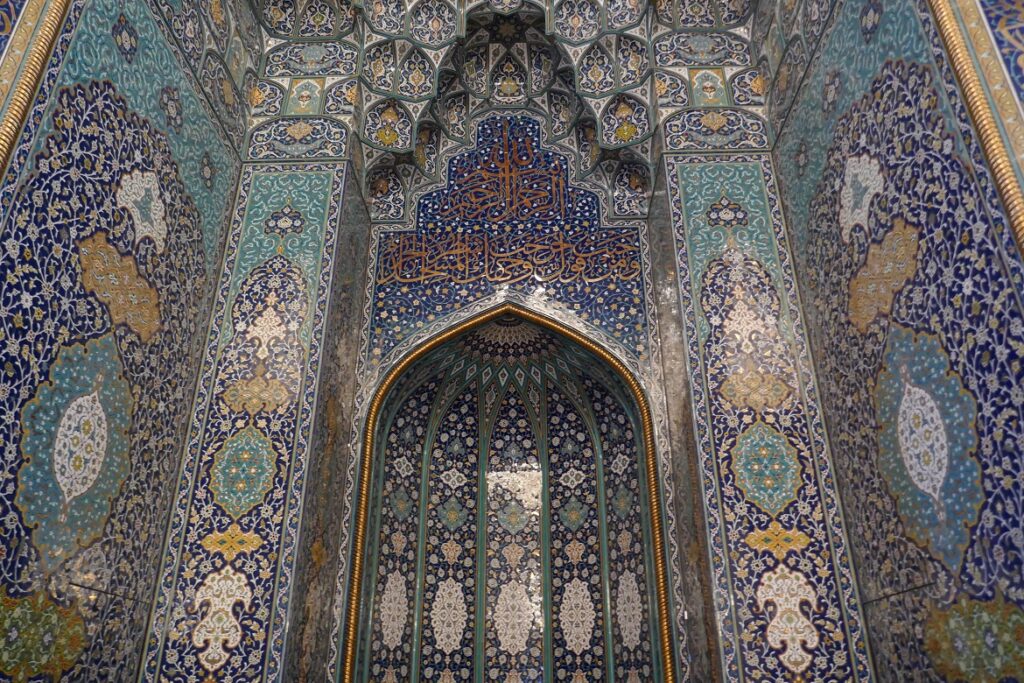 Beautiful detail within the Mosque