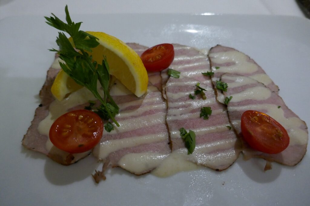 Azamara's Vitello Tonnato